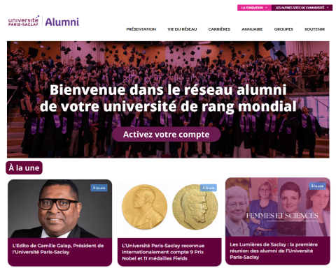 Visuel du site alumni